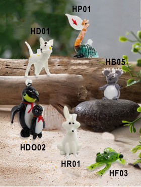 Hanging Glass Animal Ornament